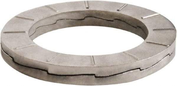 DISC-LOCK - 7/8", 1.47" OD, Uncoated, Stainless Steel Wedge Lock Washer - Grade 316L, 0.878 to 0.888" ID - USA Tool & Supply
