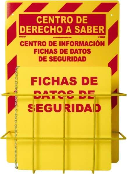 NMC - 20" Wide x 14" High, Information Center - 3 Rings, Spanish - USA Tool & Supply