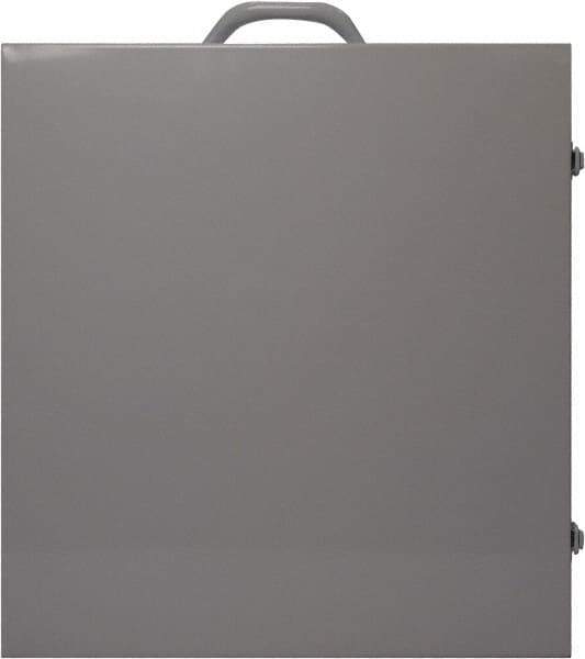 NMC - Empty Metal Lockout Cabinet - 15" Wide x 16" High x 6" Deep, White - USA Tool & Supply