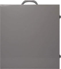 NMC - Empty Metal Lockout Cabinet - 15" Wide x 16" High x 6" Deep, White - USA Tool & Supply