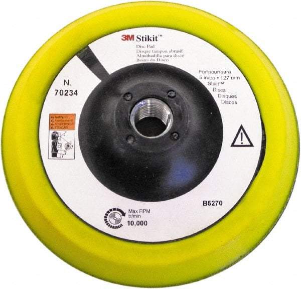 3M - 5" Diam Disc Backing Pad - 12,000 RPM - USA Tool & Supply