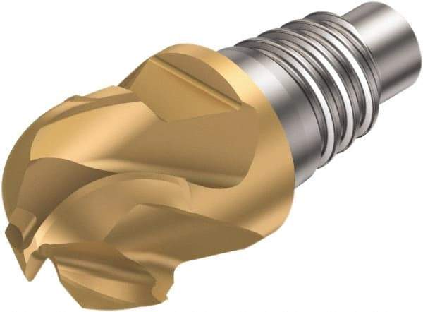 Sandvik Coromant - 316..BM..G G Grade 1030 Carbide Ball Nose Milling Tip Insert - 4 Flutes, 12mm Cutting Diam, 6.5mm Depth of Cut, 14.5mm Extension, 0.2362" Cnr Rad, 40° Helix - USA Tool & Supply