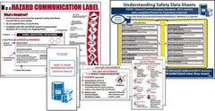 NMC - Not Applicable Hazmat, Spill Control & Right to Know Training Kit - English, Includes Posters, Wallet Cards, Booklets - USA Tool & Supply