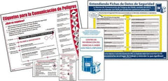 NMC - Not Applicable Hazmat, Spill Control & Right to Know Training Kit - English, Spanish, Includes Posters, Wallet Cards, Booklets - USA Tool & Supply