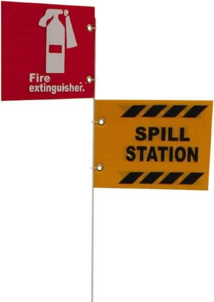 NMC - Fire Extinguisher Cabinets & Accessories Type: Portable Sign Post Base Maximum Extinguisher Capacity (Lb.): 1.00 - USA Tool & Supply