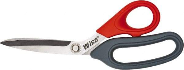 Wiss - 3" LOC, 8-1/2" OAL Stainless Steel Scissors - Plastic Offset Bent Handle, For General Purpose Use - USA Tool & Supply