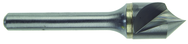 1/2" Size-1/4 Shank; 120°-Carbide Single Flute Countersink - USA Tool & Supply