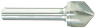 1/2" Size-1/4" Shank-82° Carbide-Bright 6 Flute Chatterless Countersink - USA Tool & Supply