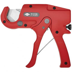 Knipex - Pipe & Tube Cutters Type: Trigger Action Plastic Pipe and Hose Cutter Maximum Pipe Capacity (Inch): 1-3/8 - USA Tool & Supply