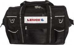 Lenox - 19 Pocket Black Ballistic Polyester Tool Bag - 16" Wide x 10-1/2" Deep x 10-1/2" High - USA Tool & Supply