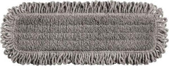 Rubbermaid - 525.78mm Long x 144.78mm Wide Microfiber Dust Mop Head - Black, Fringed & Looped Head, Launderable - USA Tool & Supply