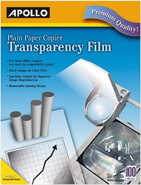 Apollo - Transparency Films & Sleeves Audio Visual Conference Accessory Type: Transparency Sleeves For Use With: Plain Paper Copiers - USA Tool & Supply