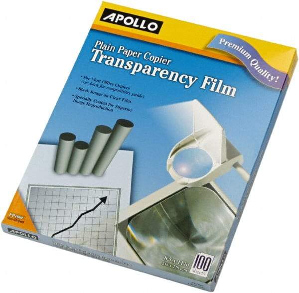 Apollo - Transparency Films & Sleeves Audio Visual Conference Accessory Type: Transparency Sleeves For Use With: Plain Paper Copiers - USA Tool & Supply