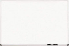 Mead - 36" High x 48" Wide Erasable Melamine Marker Boards - Aluminum Frame, 3/4" Deep, Includes Mounting Kit - USA Tool & Supply