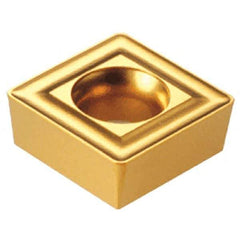 Iscar - SCMT3219 19 Grade IC520M Carbide Milling Insert - TiCN Finish, 0.3748" Inscribed Circle, 0.1563" Thick, 0.8mm Corner Radius - USA Tool & Supply