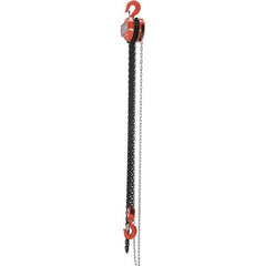 Vestil - 6,000 Lb Lifting Capacity, 10' Lift Height, Hand Hoist - Made from Chain - USA Tool & Supply