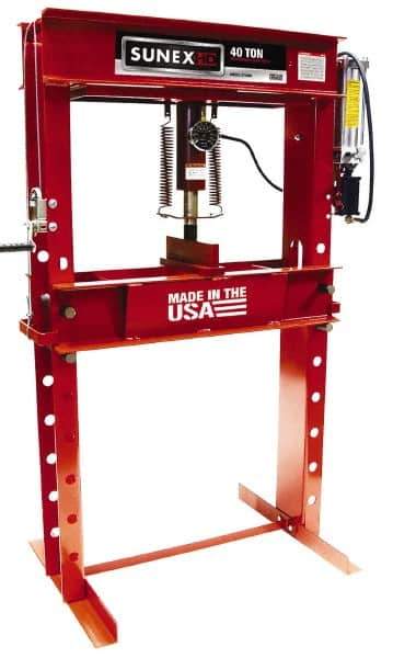 Sunex Tools - 40 Ton Air and Hydraulic Shop Press - 8-1/4 Inch Stroke, 1/3 HP - USA Tool & Supply