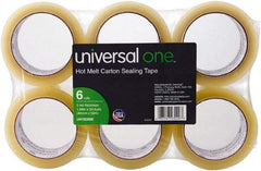 UNIVERSAL - 2" Wide x 3mm Thick x 55 yds Long, 93000 Box Sealing & Label Protection Tape - Clear - USA Tool & Supply