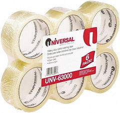 UNIVERSAL - 2" Wide x 1.85mm Thick x 55 yds Long, 63000 Box Sealing & Label Protection Tape - Clear - USA Tool & Supply