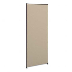 Fabric Panel Partition: 24″ OAW, 60″ OAH, Gray Gray