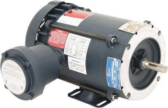 Leeson - 1/2 hp 1,800 Max RPM Explosion Proof Motor - 56C NEMA Frame, 230/460 Volts, 68% Efficiency at Full Load - USA Tool & Supply