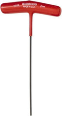 Bondhus - 2mm Hex, T-Handle Cushion Grip, Hex Key - 6" OAL, Protanium High Torque Steel, Metric System of Measurement - USA Tool & Supply