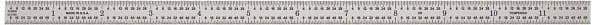 General - 24" Long, 1/100, 1/64, 1/32, 1/10" Graduation, Flexible Steel Rule - 5R Graduation Style, 3/4" Wide, Silver, Satin Chrome Finish - USA Tool & Supply