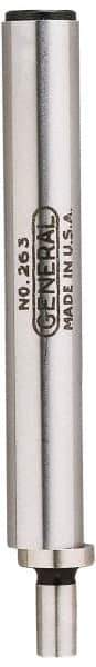 General - 0.2" Head Diam, 3/8" Shank, Single End, Mechanical Edge Finder - Accurate to 0.0005", Cylindrical Contact - USA Tool & Supply