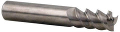 Accupro - 1", 1-1/4" LOC, 1" Shank Diam, 3" OAL, 3 Flute, Solid Carbide Square End Mill - Single End, Uncoated, Spiral Flute, 60° Helix, Centercutting, Right Hand Cut, Right Hand Flute - USA Tool & Supply