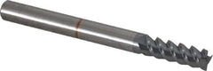 Accupro - 3/16", 9/16" LOC, 3/16" Shank Diam, 2" OAL, 3 Flute, Solid Carbide Square End Mill - Single End, TiCN Finish, Spiral Flute, 60° Helix, Centercutting, Right Hand Cut, Right Hand Flute - USA Tool & Supply