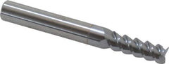 Accupro - 9/32", 13/16" LOC, 5/16" Shank Diam, 2-1/2" OAL, 3 Flute, Solid Carbide Square End Mill - Single End, TiCN Finish, Spiral Flute, 60° Helix, Centercutting, Right Hand Cut, Right Hand Flute - USA Tool & Supply