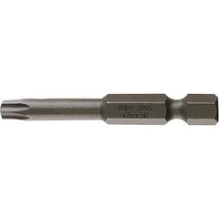 Wiha - T7 Power Bit - 1/4" Drive, 2" OAL - USA Tool & Supply
