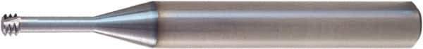 Vargus - M8x1.25 ISO, 6.5mm Cutting Diam, 3 Flute, Solid Carbide Helical Flute Thread Mill - Internal Thread, 16.6mm LOC, 63mm OAL, 8mm Shank Diam - USA Tool & Supply