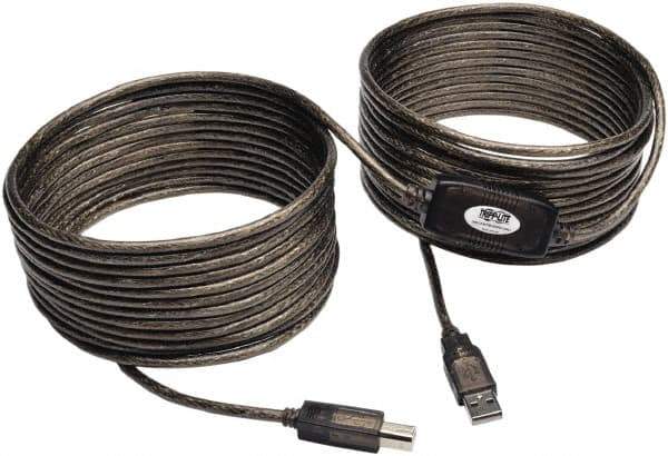 Tripp-Lite - 36' Long, USB A/B Computer Cable - Beige, Male x Male - USA Tool & Supply