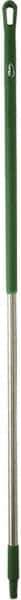 Vikan - 59 x 1-1/4" Aluminum Squeegee Handle - European Threaded Connection, Green - USA Tool & Supply