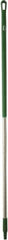 Vikan - 59 x 1-1/4" Aluminum Squeegee Handle - European Threaded Connection, Green - USA Tool & Supply