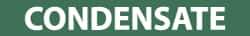 NMC - Pipe Marker with Condensate Legend and No Graphic - 2-1/2 to 6" Pipe Outside Diam, White on Green - USA Tool & Supply