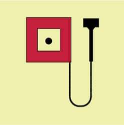 NMC - 6" Long x 6" Wide, Pressure-Sensitive Vinyl Safety Sign - Square, 0.004" Thick, Use for Marine Application - USA Tool & Supply