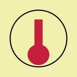 NMC - 6" Long x 6" Wide, Rigid Plastic Safety Sign - Square, 0.05" Thick, Use for Marine Application - USA Tool & Supply
