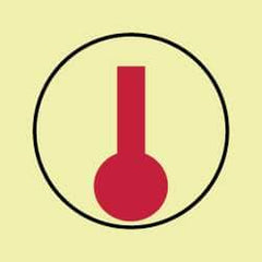 NMC - 6" Long x 6" Wide, Rigid Plastic Safety Sign - Square, 0.05" Thick, Use for Marine Application - USA Tool & Supply