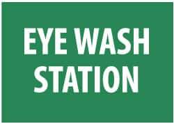 NMC - "Eye Wash Station", 7" Long x 10" Wide, Aluminum Safety Sign - Rectangle, 0.04" Thick, Use for First Aid - USA Tool & Supply