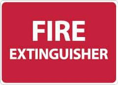 NMC - Fire Extinguisher, Aluminum Fire Sign - 14" Wide x 10" High - USA Tool & Supply