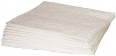 Brady SPC Sorbents - 30 Gal Capacity per Package, Oil Only Pad - 19" Long x 15" Wide, White, Polypropylene - USA Tool & Supply