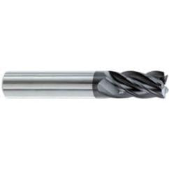 1/4" Dia. - 5/8" LOC - 2-1/2" OAL - .015-.020 Radius 5 FL Carbide S/E HP End Mill-AlTiN - USA Tool & Supply
