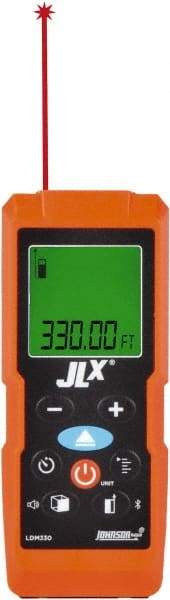 Johnson Level & Tool - 0.05 m to 100.58 m, Laser Distance Finder - 2 AAA Alkaline Batteries, Accurate to 1/16 Inch - USA Tool & Supply