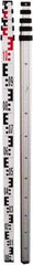 Johnson Level & Tool - Optical Level Aluminum Grade Rod - 5 Sections, 4m Overall Length - USA Tool & Supply