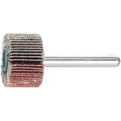 PFERD - 1" Diam x 5/8" Face Width, Aluminum Oxide Coated Mounted Flap Wheel - 1/4" Shank Mount, 80 Grit, 25,000 Max RPM - USA Tool & Supply