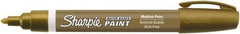 Sharpie - Gold Paint Stick - Medium Tip, Water Based - USA Tool & Supply