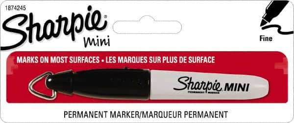 Sharpie - Black Permanent Marker - Fine Tip, AP Nontoxic Ink - USA Tool & Supply