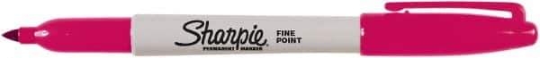 Sharpie - Magenta Permanent Marker - Fine Tip, AP Nontoxic Ink - USA Tool & Supply